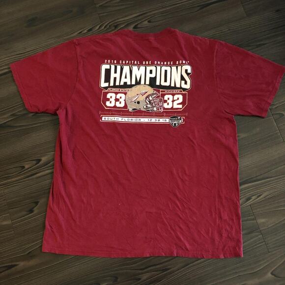 Men’s Burgundy FSU 2016 Champions Graphic Tee - Picture 2 of 5